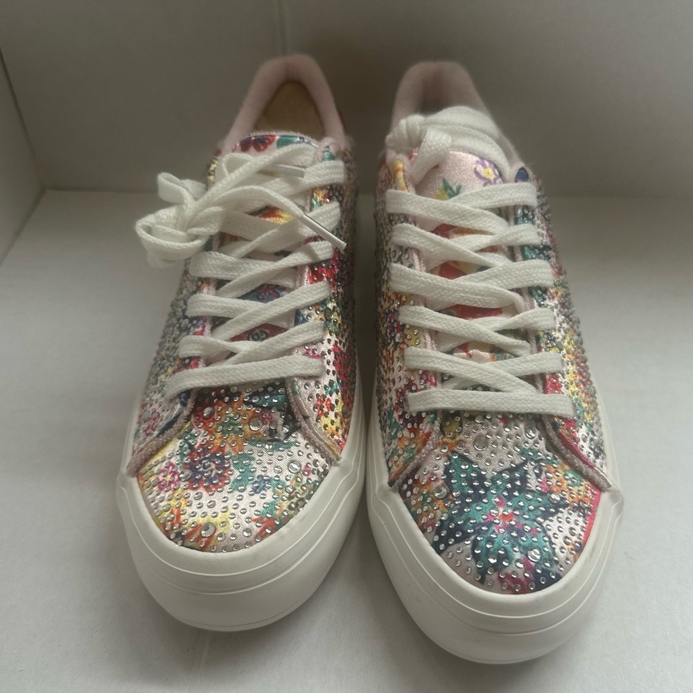 Sugar Women's Multicolor Floral Sneakers zise 6M - Picture 5 of 9